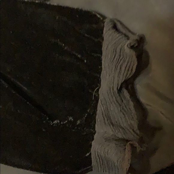 ECI New York Black Velour Chiffon Ruffle Trim Top - Picture 8 of 8